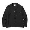 CRIMIE WASHABLE RAYON OPEN LONG SHIRT (BLACK) C1K1-SH08画像
