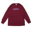 Supreme 19SS The Real Shit L/S Tee BURGUNDY画像