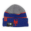 NEW ERA NEW YORK METS KNIT BEANIE GREY BLUE N11453134画像
