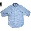 IKE BEHAR MF1301 L/S B.D GINGHAM CHECK SHIRTS WITHOUT FLAP royal画像
