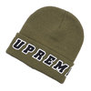 Supreme 19SS Felt Logo Beanie OLIVE画像
