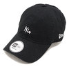 NEW ERA 9THIRTY クロスストラップ 桜 ニューヨーク・ヤンキース ブラック × ホワイト 12018992画像