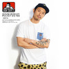BEN DAVIS DENIM HICKORY POCKET S/S TEE -WHITE- C-9580010画像