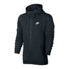 NIKE AS M NSW HOODIE FZ FT CLUB BLACK 804392-010画像