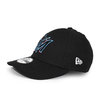 NEW ERA MIAMI MARLINS 9FORTY ADJUSTABLE BLACK NR11885651画像