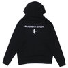 Qucon × Fragment Design HOODIE TYPE-02 BLACK画像