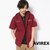 AVIREX REFLECTION PATCHES HOODED SHIRT 6195097画像