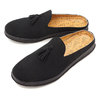 MANEBU PRAN SLIPPER SUEDE BLACK MNB-024S画像