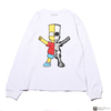 THE SIMPSONS × SECRET BASE × atmos BART X-RAY LS TEE WHITE AT19-001-WHT画像