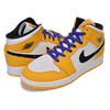 NIKE AIR JORDAN 1 MID SE(GS) university gold/black BQ6931-700画像
