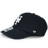 '47 Brand NEW YORK METS CLEAN UP STRAPBACK BLACK B-RGW16GWSNL-BKE画像
