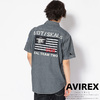 AVIREX TYPE BLUE CHAMBRAY WORK SHIRT SEALs 6195102画像