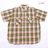 Sugar Cane Light C 86%/L 14% MADRAS CHECK S/S WORK SHIRT SC38176画像
