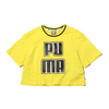 PUMA REBEL RELOAD CROPPED TEE BLAZING YELLOW 845206-36画像