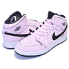 NIKE AIR JORDAN 1 MID(GS) pink form/black-white 555112-601画像