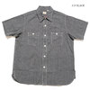 SUGAR CANE MOCK TWILL S/S WORK SHIRT SC38153画像