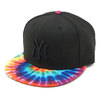 NEW ERA 9FIFTY カラータイダイ ニューヨーク・ヤンキース ブラック × ブラック タイダイバイザー 11901183画像