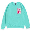 APPLEBUM Miami Crew Sweat SCUBA BLUE画像