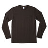 Velva Sheen L/S CREW NECK POCKET T-SHIRT 1P BLACK 160928画像