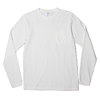 Velva Sheen L/S CREW NECK POCKET T-SHIRT 1P WHITE 160928画像