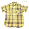 SUGAR CANE L 55%/C 45% MADRAS CHECK S/S WORK SHIRT SC38159画像