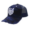 YOSHINORI KOTAKE DESIGN 444LOGO SPANGLE CAMO MESH CAP NAVY画像