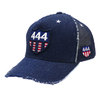YOSHINORI KOTAKE DESIGN 444LOGO 星条旗柄 DENIM MESH CAP INDIGO画像