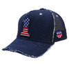 YOSHINORI KOTAKE DESIGN 1LOGO 星条旗柄 DENIM MESH CAP INDIGO画像