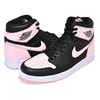 NIKE AIR JORDAN 1 RETRO HI OG black/crimson tint-white 555088-081画像
