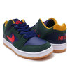 NIKE SB AIR FORCE 2 LOW MIDNIGHT GREEN/HABANERO RED AO0300-364画像