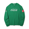COCA COLA by ATMOS LAB LOGO LS TEE GREEN AL19S-PL01-GRN画像