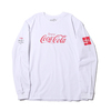 COCA COLA by ATMOS LAB LOGO LS TEE WHITE AL19S-PL01-WHT画像
