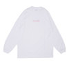 700 FILL Payment Logo L/S Tee WHITExPINK画像
