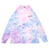 DREAM TEAM Logo Tie Dyed L/S Tee WHITE画像