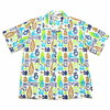 SUN SURF by MASKED MARVEL COTTON SHANTUNG OPEN SHIRT "PINEAPPLE BOY" SS38148画像