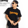 THRASHER MAG FLOCKY ON TEE -BLACK/ORANGE- TH8101SF画像
