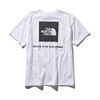 THE NORTH FACE S/S SQUARE LOGO TEE WHITE NT31957-W画像
