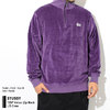 STUSSY 19SP Velour Zip Mock L/S Crew 1140134画像
