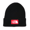 THE NORTH FACE LOGO BOX CUFFED BEANIE BLACK画像