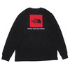 THE NORTH FACE L/S RED BOX HEAVYWEIGHT CREW BLACK RED画像