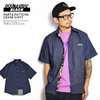 DOUBLE STEAL BLACK PARTS PATTAERN DENIM SHIRTS 792-35204画像