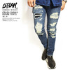 LEFLAH CRASH SKINNY DENIM PANTS -BLUE-画像