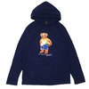 POLO RALPH LAUREN POLO BEAR HOODED L/S TEE NAVY画像