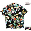 TWO PALMS RAYON ALOHA SHIRTS BLACK MADE IN USA画像