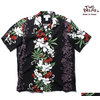 TWO PALMS RAYON ALOHA SHIRTS BLACK PANEL MADE IN USA画像
