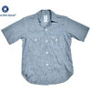 POST OVERALLS 2214S S/S E-Z CRUZ GINGHAM CHECK SHIRTING SHIRT navy画像
