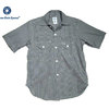 POST OVERALLS 2214S S/S E-Z CRUZ GINGHAM CHECK SHIRTING SHIRT black画像