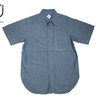 CORONA CS001S-19-01 NAVY 1POCKET CHAMBRAY S/S SHIRTS blue画像