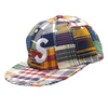 Supreme 19SS Patchwork Madras S Logo 6-Panel Cap NAVY PLAID画像