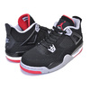 NIKE AIR JORDAN 4 RETRO(GS) BRED black/fire red-cement grey 408452-060画像